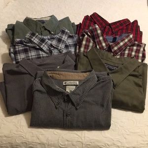 7 Columbia, Roundtree Yorke, Izod Saddlebred Long Sleeve Button Down Shirts